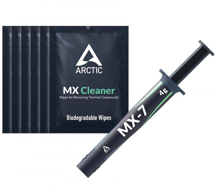 ΘΕΡΜΟΑΓΩΓΙΜΗ ΠΑΣΤΑ ARCTIC MX-7 4GR WITH 6 PCS MX CLEANER
