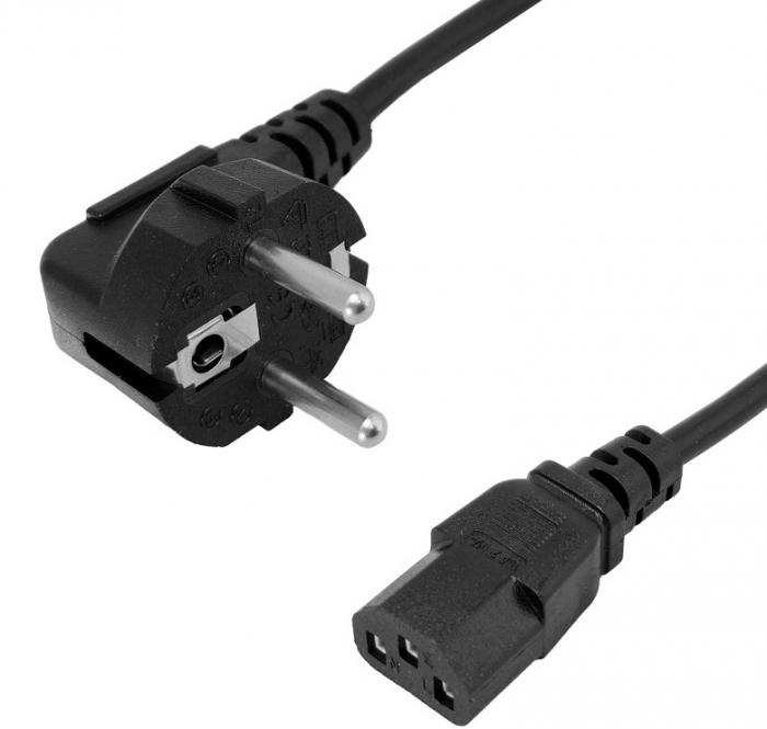 ΚΑΛΩΔΙΟ ΤΡΟΦΟΔΟΣΙΑΣ POWERTECH CAB-P046 1M BLACK