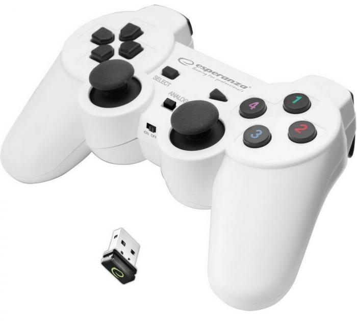 GAMEPAD ESPERANZA PS3 - PC EGG108W GLADIATOR WHITE