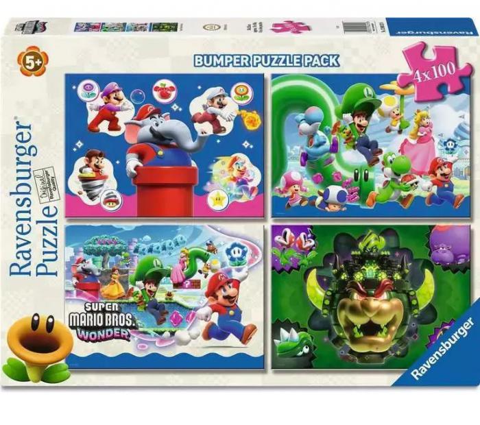 ΠΑΖΛ RAVENSBURGER: SUPER MARIO 4x100 PCS 12004321