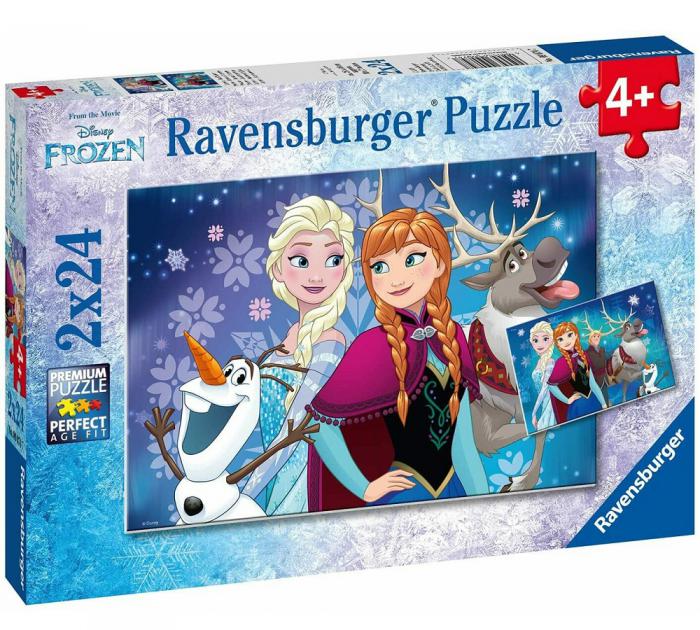 ΠΑΖΛ RAVENSBURGER: FROZEN 2x24 PCS 09074