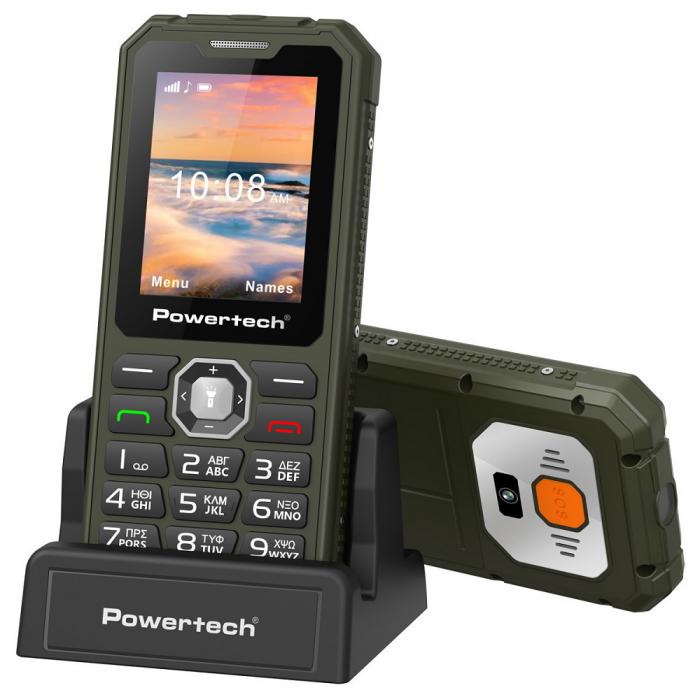 ΚΙΝΗΤΟ ΤΗΛΕΦΩΝΟ POWERTECH SENTRY ARMOR 4G IP67 PTM-43 ΧΑΚΙ