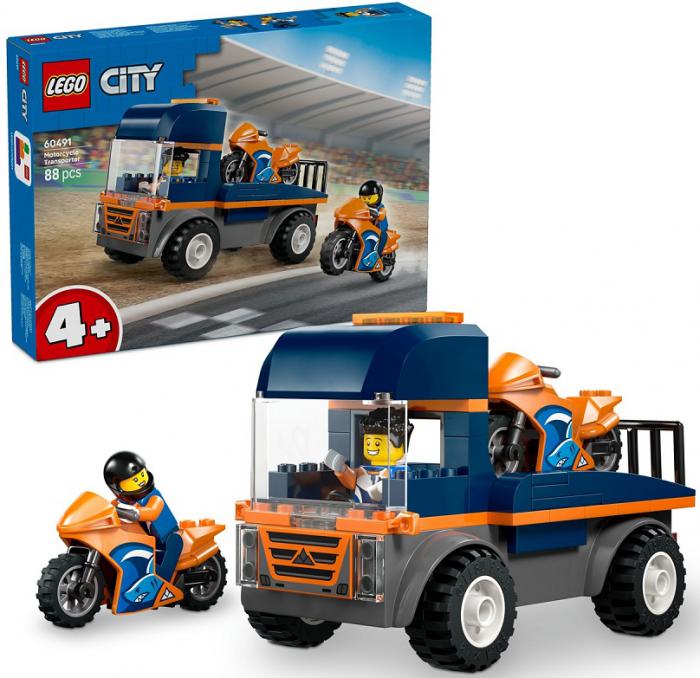 LEGO CITY: MOTORCYCLE TRANSPORTER 60491