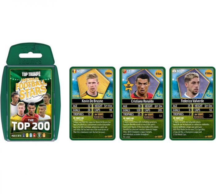 ΠΑΙΧΝΙΔΙ ΜΕ ΚΑΡΤΕΣ WINNING MOVES: TOP TRUMPS - WORLD FOOTBALL STARS 2024 THE TOP 200 PACK 5 WM04842-EN1