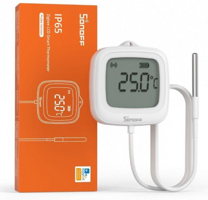 ΘΕΡΜΟΜΕΤΡΟ SMART SONOFF SNZB-02LD WHITE