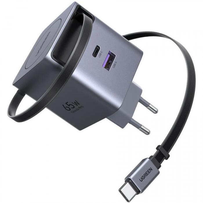 ΦΟΡΤΙΣΤΗΣ ΤΟΙΧΟΥ UGREEN GaN PD 65W X615 65825 GREY