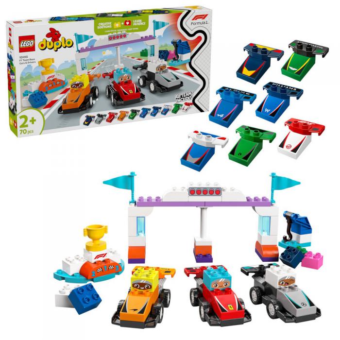 LEGO DUPLO TOWN: F1 TEAM RACE CARS AND DRIVERS 10445