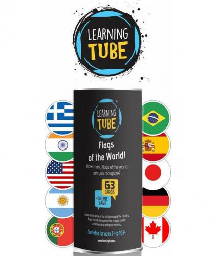 ΕΚΠΑΙΔΕΥΤΙΚΟ ΠΑΙΧΝΙΔΙ K-TOYZ LEARNING TUBE: FLAGS OF THE WORLD ΣΕ ΑΓΓΛΙΚΗ ΓΛΩΣΣΑ LT-008