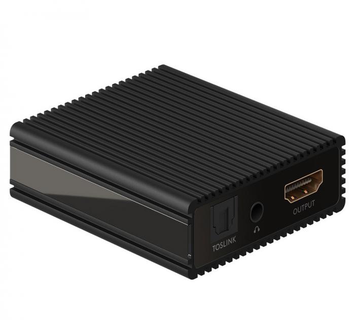 ΜΕΤΑΤΡΟΠΕΑΣ HDMI AUDIO EXTRACTOR GOOBAY 79138 4K/30Hz BLACK