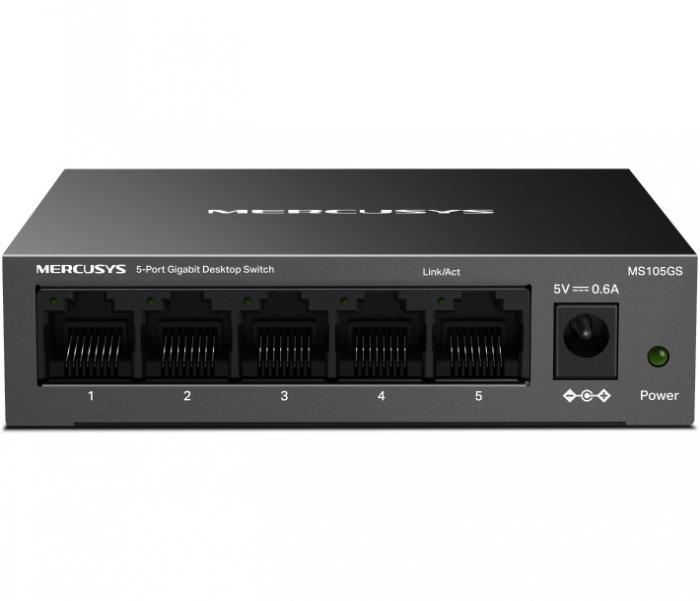 SWITCH 5 PORTS 10/100/1000Mbps MERCUSYS DESKTOP MS105GS