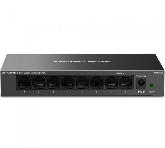 SWITCH 8 PORTS 10/100/1000Mbps MERCUSYS DESKTOP MS108GS