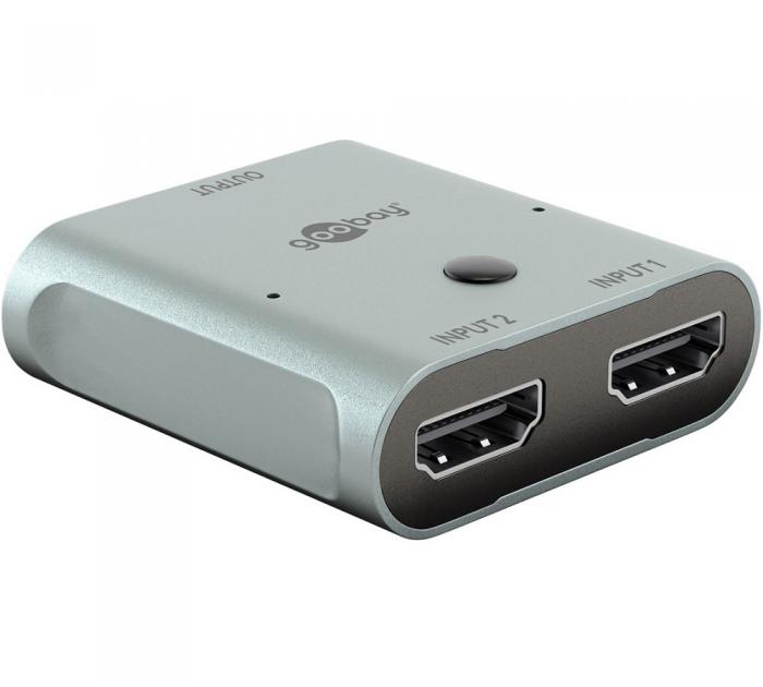 HDMI SWITCH GOOBAY 77791 2 IN 1 OUT PORT 8K/60Hz GREY