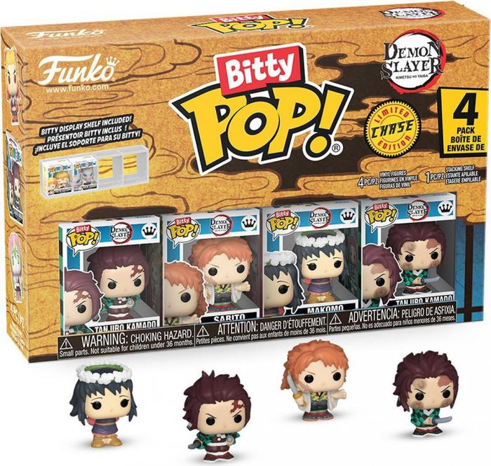 ΦΙΓΟΥΡΕΣ FUNKO BITTY POP! 4-PACK TANJIRO KAMADO - SABITO - MAKOMO - MYSTERY