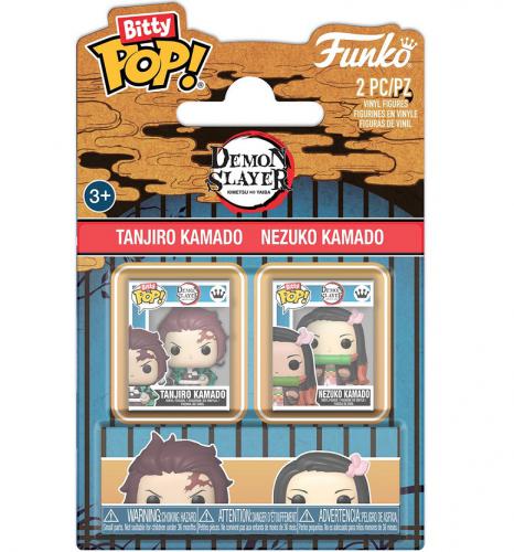 ΦΙΓΟΥΡΕΣ FUNKO BITTY POP! 2-PACK TANJIRO KAMADO AND NEZUKO KAMADO