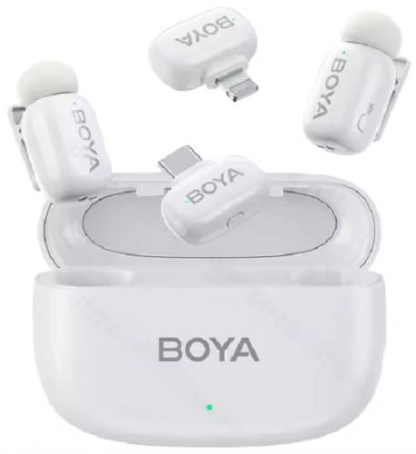 ΑΣΥΡΜΑΤΑ ΜΙΚΡΟΦΩΝΑ BOYA MINI LIGHTNING AND TYPE-C WHITE