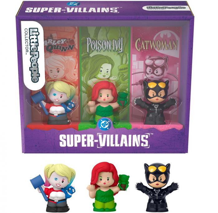 ΠΑΙΧΝΙΔΙ FISHER-PRICE: LITTLE PEOPLE: LICENSED COLLECTIBLE FIGURES - DC VILLAINS 3 FIGURES JKR80