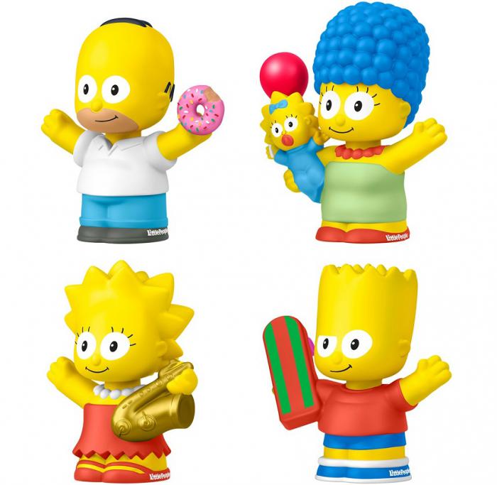 ΠΑΙΧΝΙΔΙ FISHER-PRICE: LITTLE PEOPLE: LICENSED COLLECTIBLE FIGURES - THE SIMPSONS 4 FIGURES HXM72