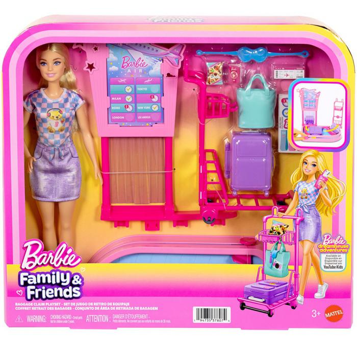 ΚΟΥΚΛΑ MATTEL BARBIE BASIC SERIES - BARBIE AT THE AIRPORT JMJ49