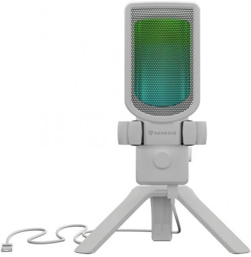 ΕΝΣΥΡΜΑΤΟ ΜΙΚΡΟΦΩΝΟ GENESIS RADIUM 250 USB RGB WHITE