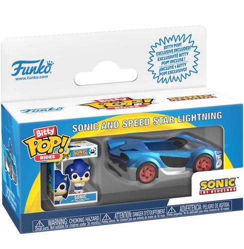 ΦΙΓΟΥΡΑ FUNKO BITTY POP! RIDES: SONIC THE HHEDGEHOG - SONIC AND SPEED STAR LIGHTNING