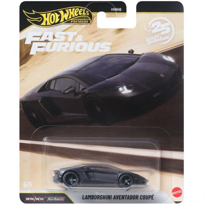 ΠΑΙΧΝΙΔΙ MATTEL HOT WHEELS PREMIUM: FAST AND FURIOUS – LAMBORGHINI AVENTADOR COUPE JHW77