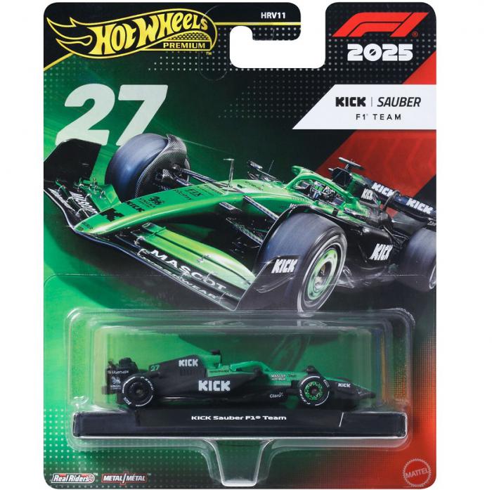 ΠΑΙΧΝΙΔΙ MATTEL HOT WHEELS PREMIUM: F1 – KICK SAUBER F1 TEAM JKD84