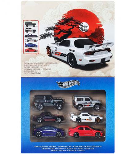 ΠΑΙΧΝΙΔΙ MATTEL HOT WHEELS SILVER SERIES: STREETS OF JAPAN - SET OF 6 JLB23