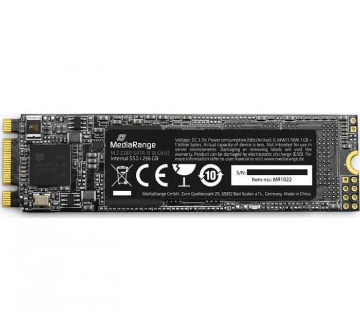 ΔΙΣΚΟΣ SSD MEDIARANGE 256GB M.2 2280 MR1022