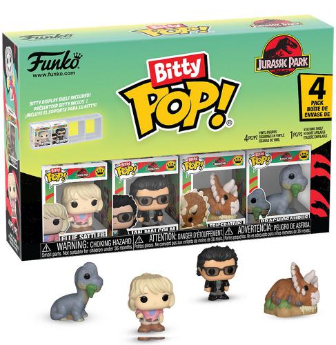 ΦΙΓΟΥΡΕΣ FUNKO BITTY POP! 4-PACK JURASSIC PARK - ELLIE SATTLER - IAN MALCOLM - TRICERATOPS - BRACHIOSAURUS