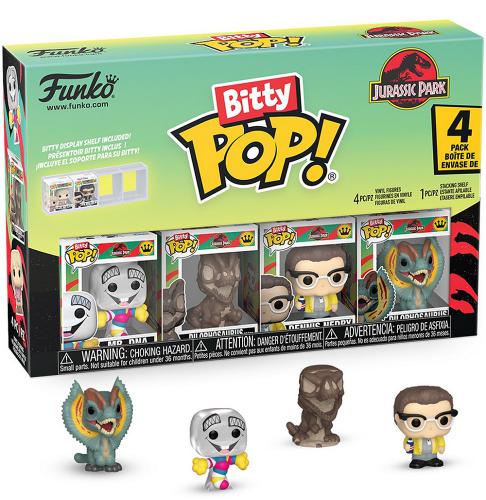 ΦΙΓΟΥΡΕΣ FUNKO BITTY POP! 4-PACK JURASSIC PARK - MR. DNA - DILOPHOSAURUS FOSSIL - DENNIS NEDRY - DILOPHOSAURUS