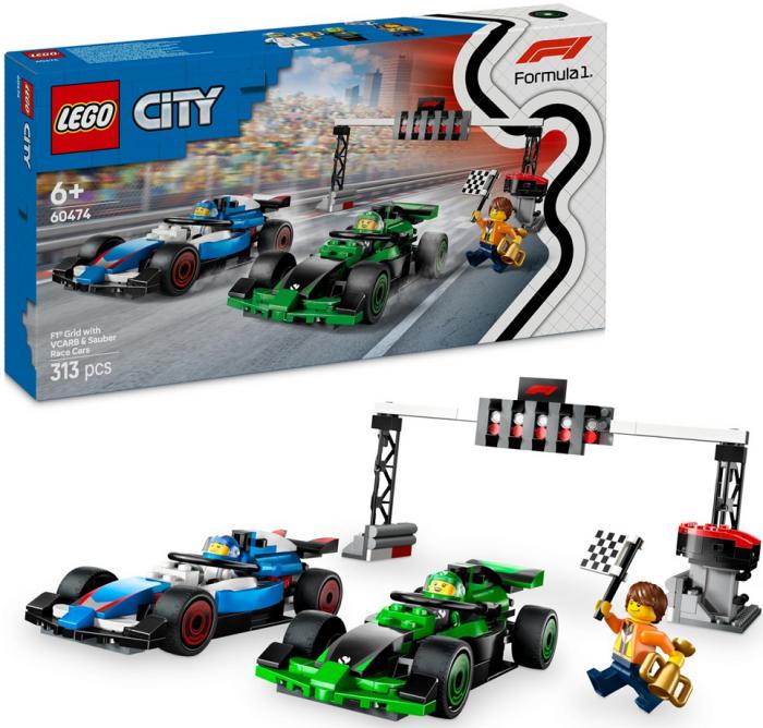 LEGO CITY: F1 GRID WITH VCARB AND SAUBER RACE CARS 60474