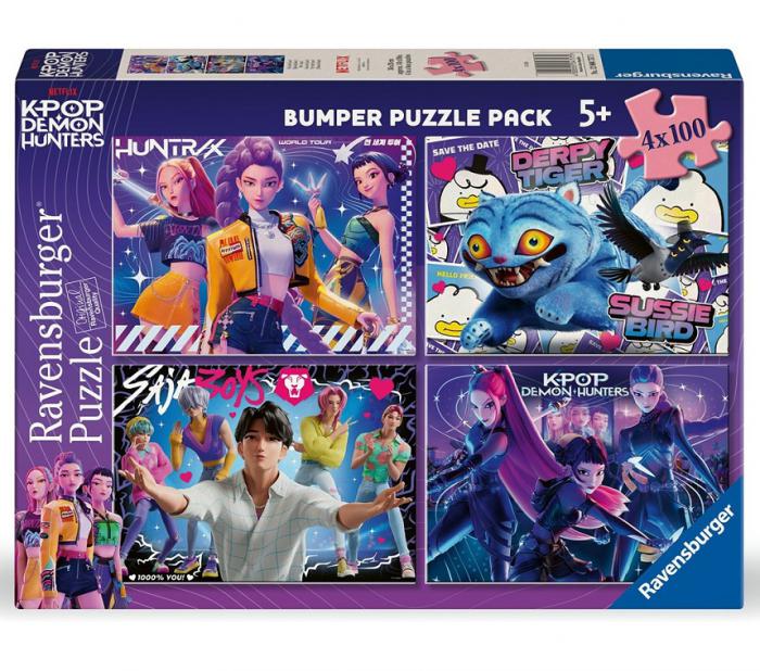 ΠΑΖΛ RAVENSBURGER: K-POP DEMON HUNTERS 4X100PCS 12004757