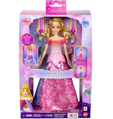 ΚΟΥΚΛΑ MATTEL DISNEY PRINCESS AURORA PINK TO BLUE DRESS JLK24