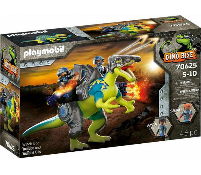 PLAYMOBIL DINO RISE ΣΠΙΝΟΣΑΥΡΟΣ ΜΕ ΔΙΠΛΗ ΠΑΝΟΠΛΙΑ 70625