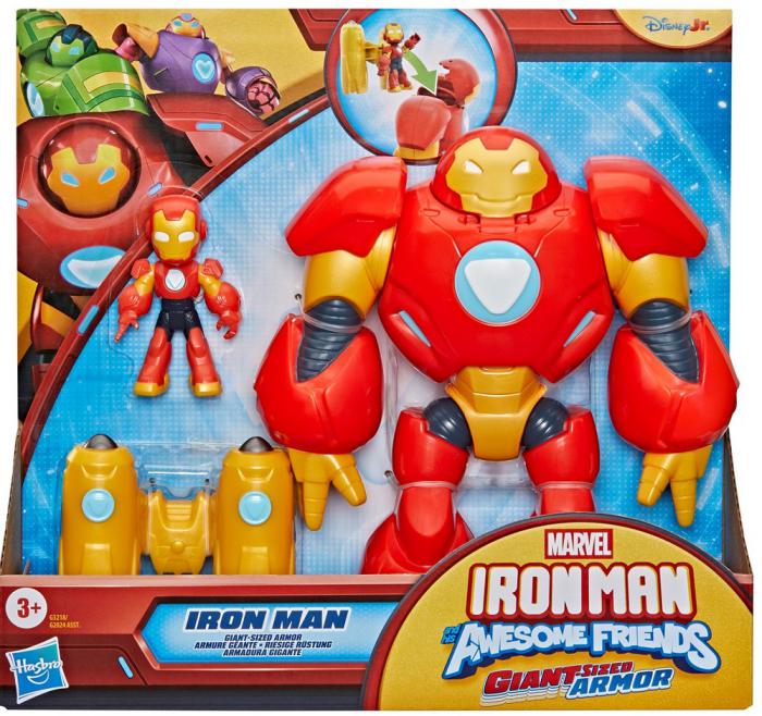 ΠΑΙΧΝΙΔΙ HASBRO DISNEYJR.: MARVEL - IRON MAN AND HIS AWESOME FRIENDS - GIANT ARMOR IRON MAN G3218