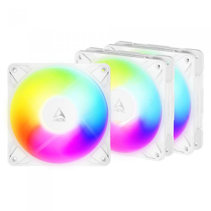 COOLER ΓΙΑ CASE ARCTIC P12 PRO REVERSE A-RGB 3-PACK 120MM WHITE