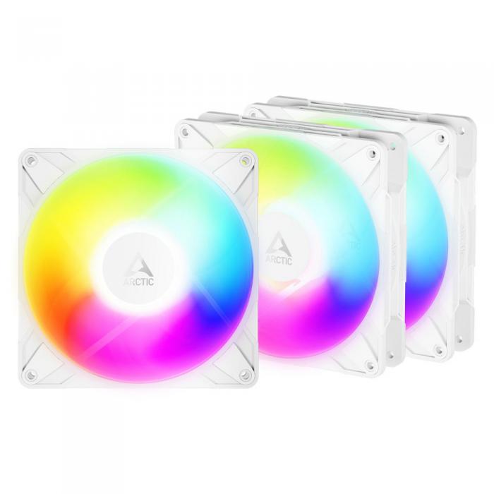 COOLER ΓΙΑ CASE ARCTIC P14 PRO REVERSE A-RGB 3-PACK 140MM 2650 RPM WHITE