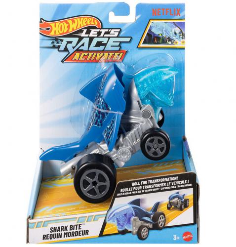 ΠΑΙΧΝΙΔΙ MATTEL HOT WHEELS: LET'S RACE ACTIVATE - SHARK BITE VEHICLE JJX21