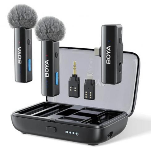 ΑΣΥΡΜΑΤΑ ΜΙΚΡΟΦΩΝΑ BOYA LINK V2 USB-C - LIGHTNING - 3,5 TRS