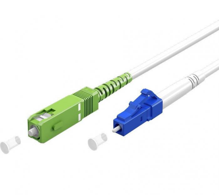 ΟΠΤΙΚΗ ΙΝΑ GOOBAY SC-APC ΣΕ LC-UPC 59611 SINGLEMODE OS2 5M WHITE