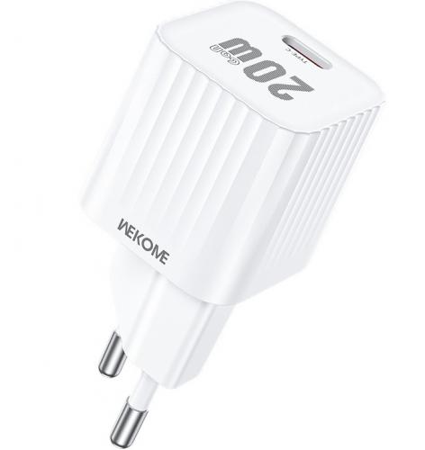 ΦΟΡΤΙΣΤΗΣ ΤΟΙΧΟΥ WK WP-U12 GaN PD 20W WHITE