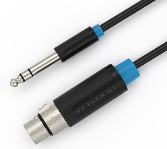 ΚΑΛΩΔΙΟ VENTION XLR ΘΗΛ. ΣΕ 6.3ΜΜ ΑΡΣ. 2M BBEBH BLACK