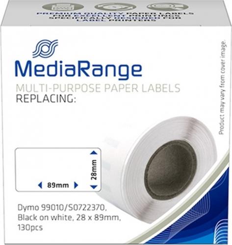 ΕΤΙΚΕΤΕΣ MEDIARANGE MRDY99010 ΓΙΑ DYMO 99010/S0722370 28x89mm 130 PCS WHITE