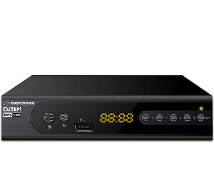 ΕΠΙΓΕΙΟΣ ΨΗΦΙΑΚΟΣ ΔΕΚΤΗΣ DVB-T2 ESPERANZA EV106R