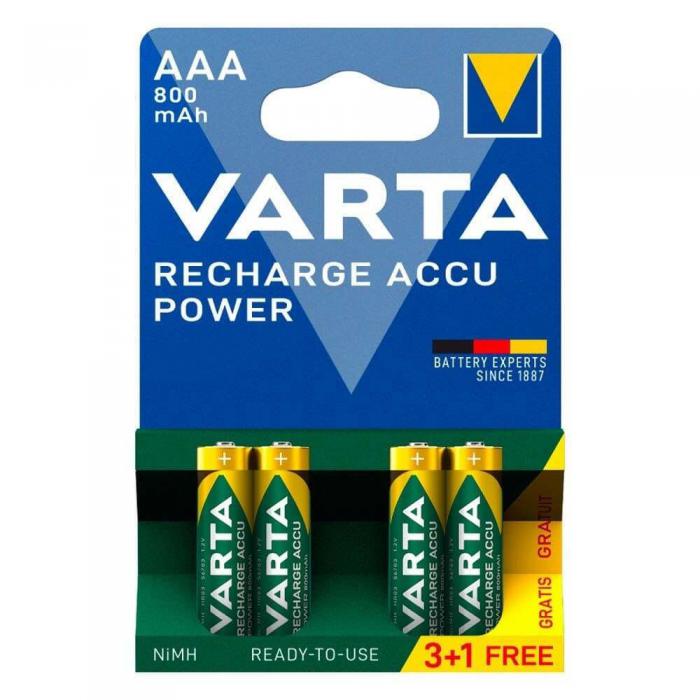 ΜΠΑΤΑΡΙΕΣ ΕΠΑΝΑΦΟΡΤΙΖΟΜΕΝΕΣ VARTA AAA Ni-MH 800 mAh (TEMAXIA 4)