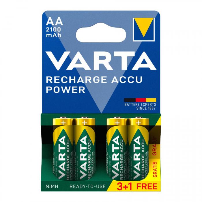 ΜΠΑΤΑΡΙΕΣ ΕΠΑΝΑΦΟΡΤΙΖΟΜΕΝΕΣ VARTA AA Ni-MH 2100 mAh (TEMAXIA 4)