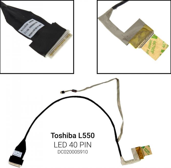 ΚΑΛΩΔΙΟΤΑΙΝΙΑ ΓΙΑ ΟΘΟΝΗ LAPTOP TOSHIBA L550 L555 L550D DC02000S910