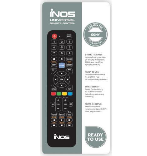 ΤΗΛΕΧΕΙΡΙΣΤΗΡΙΟ INOS ΓΙΑ ΤΗΛΕΟΡΑΣΕΙΣ SONY