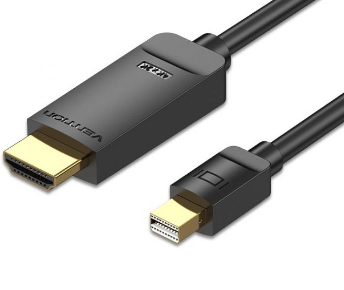 ΚΑΛΩΔΙΟ VENTION MINI DISPLAYPORT ΣΕ HDMI 4K 3M HAHBI BLACK
