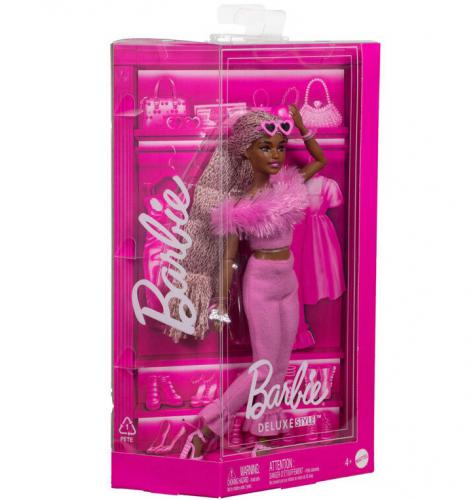 ΚΟΥΚΛΑ MATTEL BARBIE FASHIONISTAS DELUXE STYLE WITH PINK BRAIDS AND DARK SKIN HYV28
